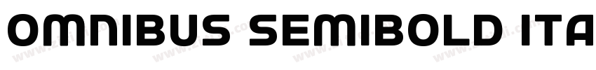 Omnibus SemiBold Ita字体转换